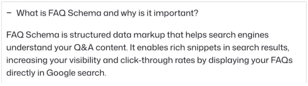 What is FAQ Schema