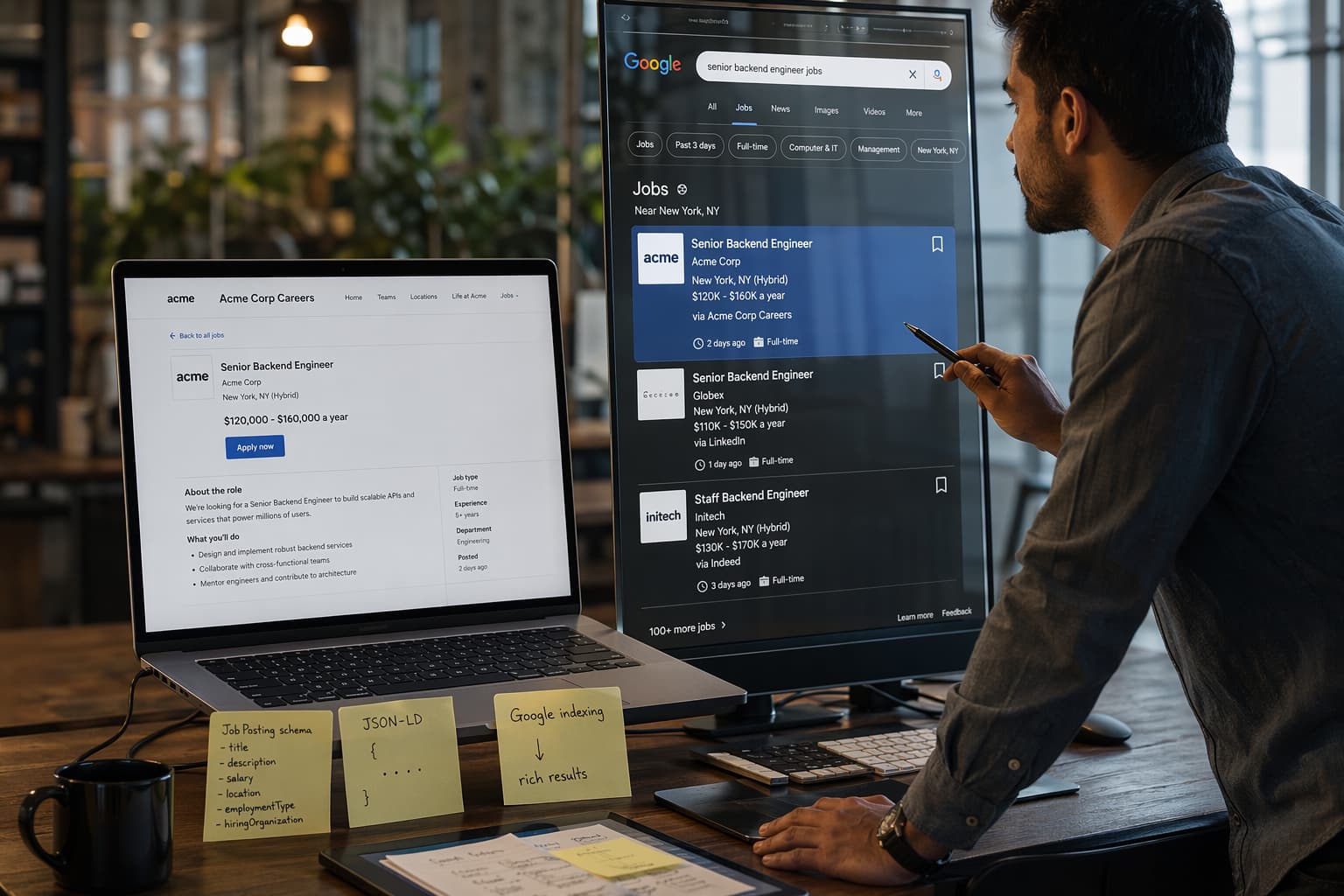 job posting schema markup and Google Jobs rich results