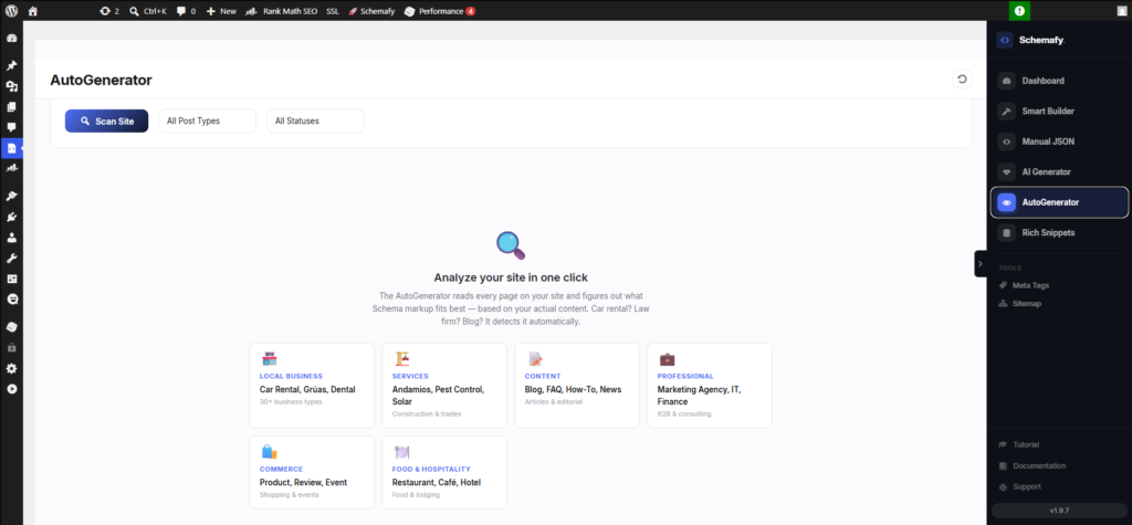 Schemafy's Auto Schema Generator flags every product missing schema and applies the markup in bulk, no page-by-page pasting.